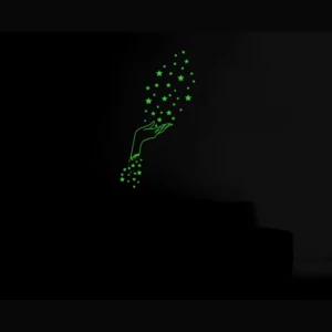 Generic Green Galaxy Of Stars Radium Wall Sticker